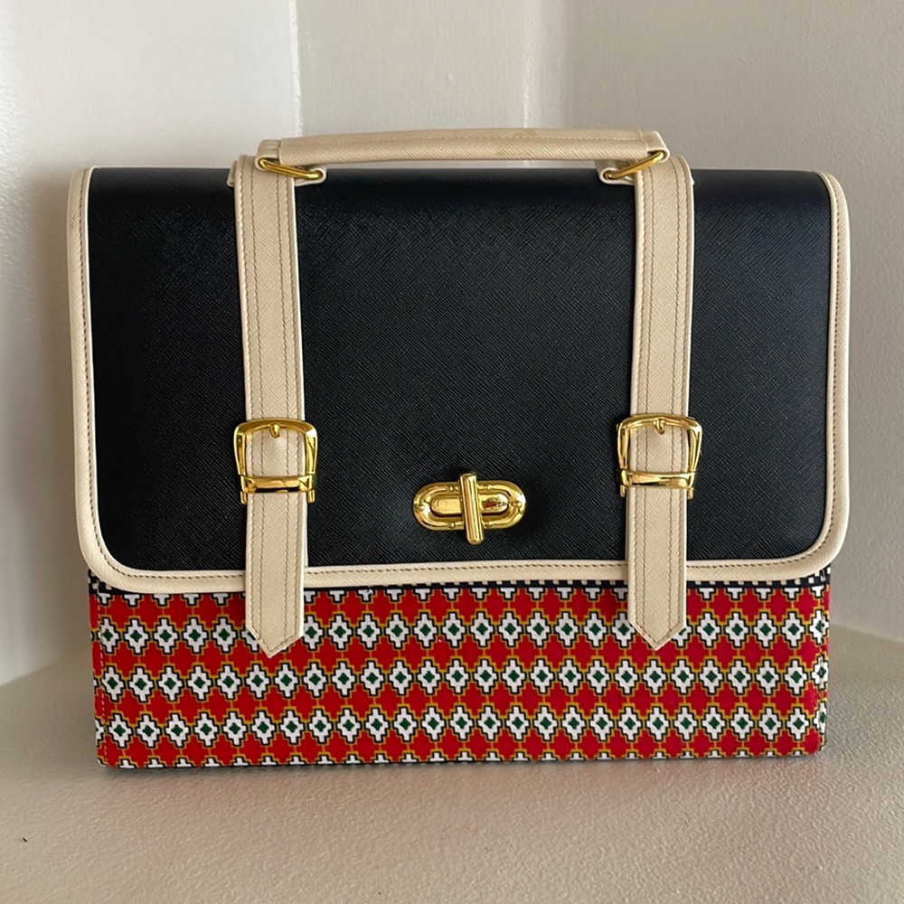 New Fabric Pattern Fashion Trendy Briefcase And B… - image 1